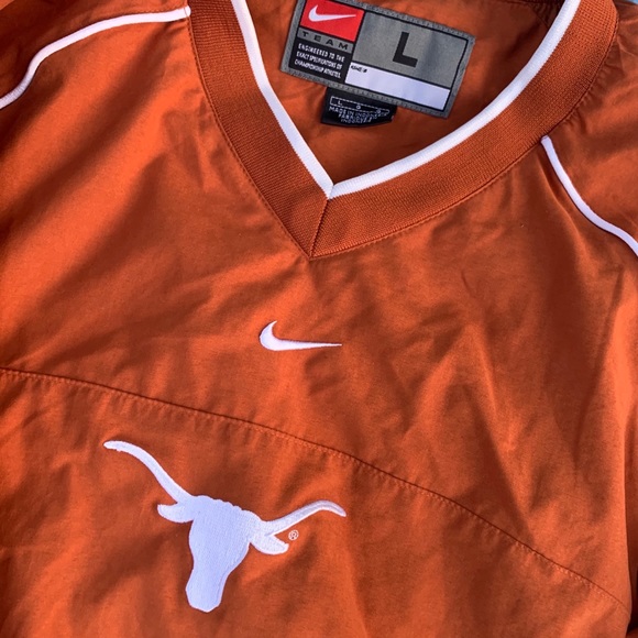 Orange Nike Texas longhorns windbreaker jacket - Picture 2 of 4